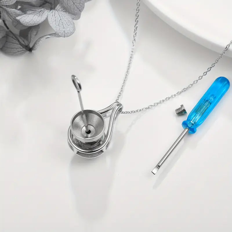 Cat and Paw Urn Necklace