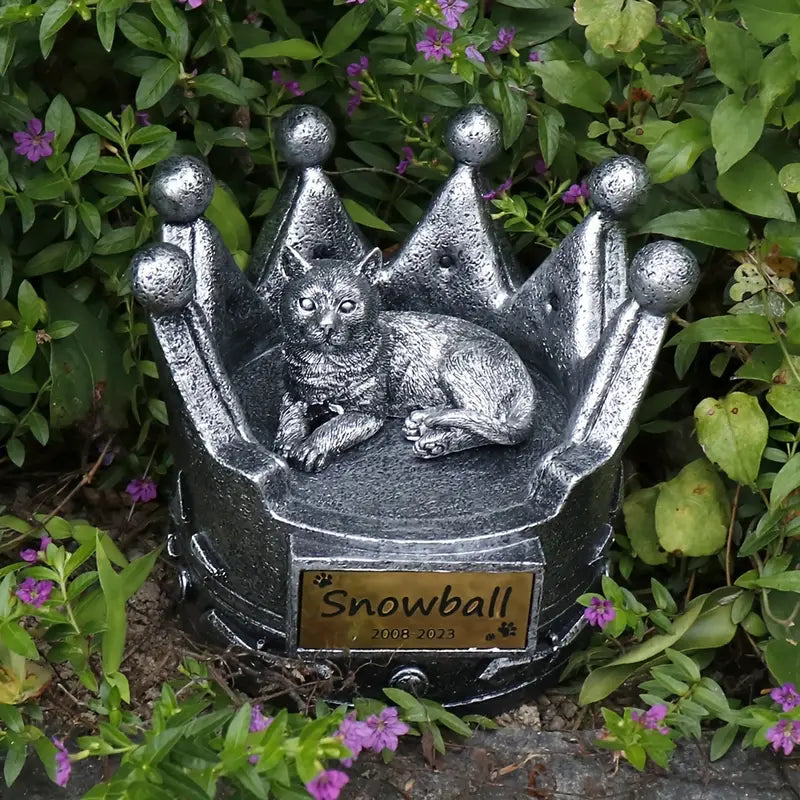 Crown Cat Urn