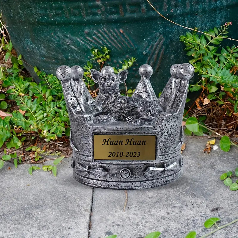 Crown Dog Urn
