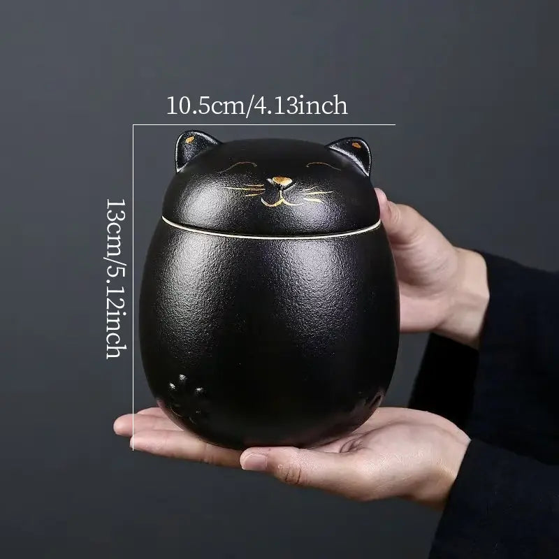 Custom Cat Shaped Ceramic Urn