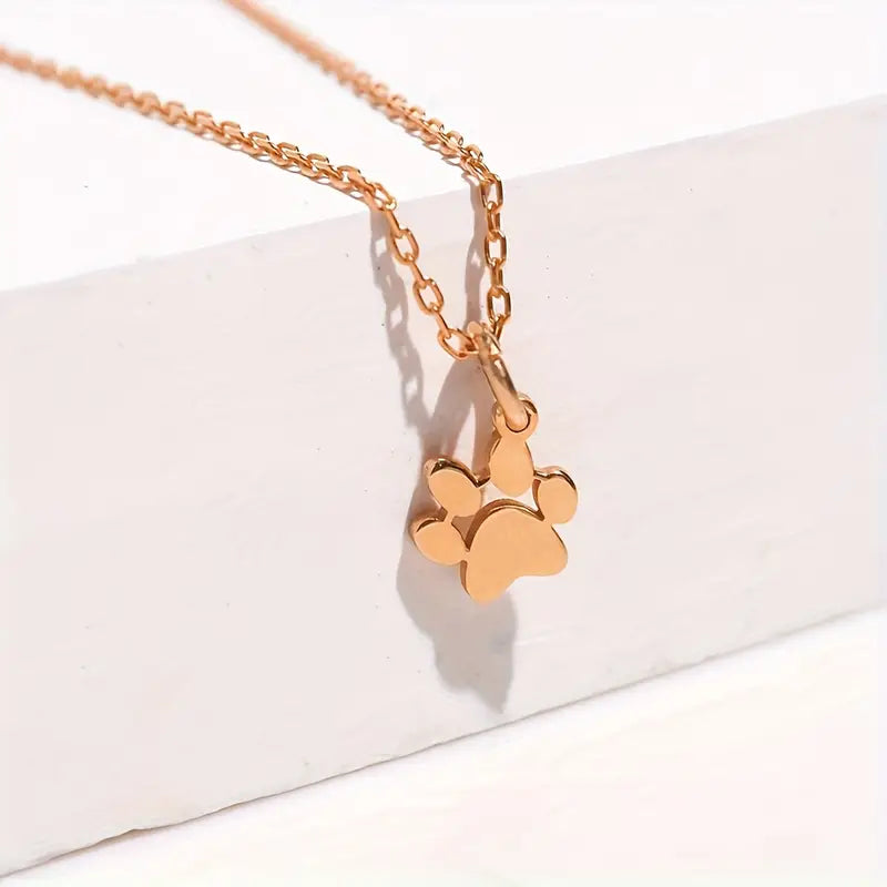 Custom Paw Charm Necklace