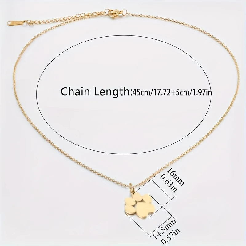 Custom Paw Charm Necklace