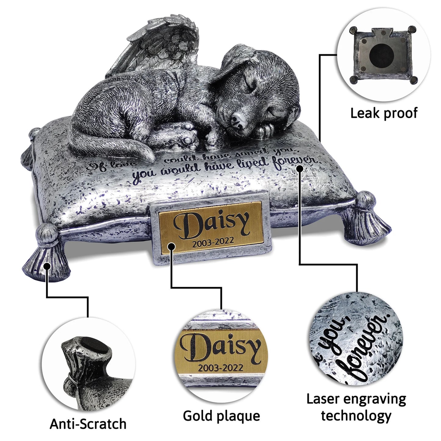 Custom Resin Dog Urn