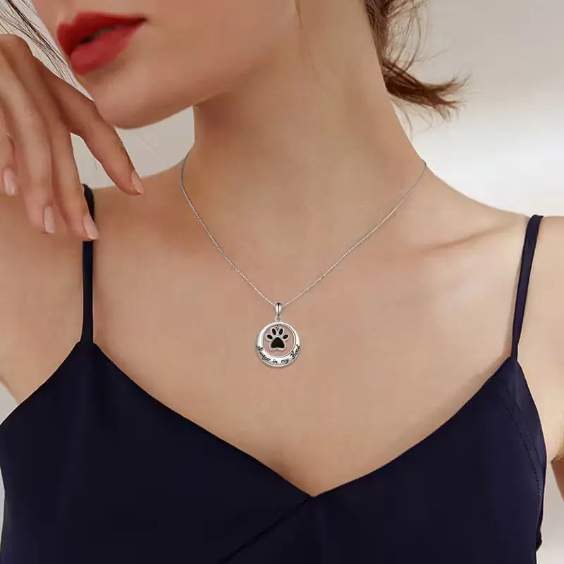 Paw Memorial Urn Necklace