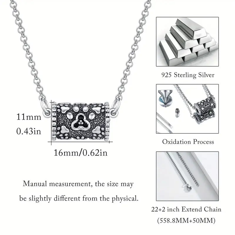 Paw Print Urn Necklace
