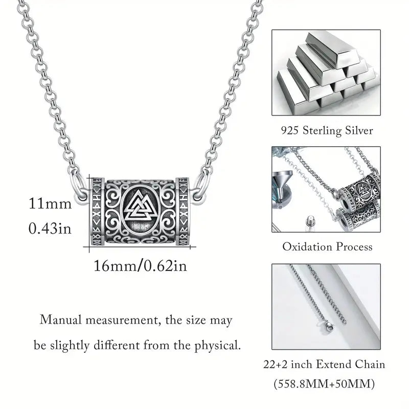 Viking Cremation Urn necklace