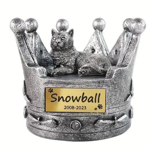 Crown Cat Urn