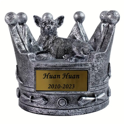 Crown Dog Urn
