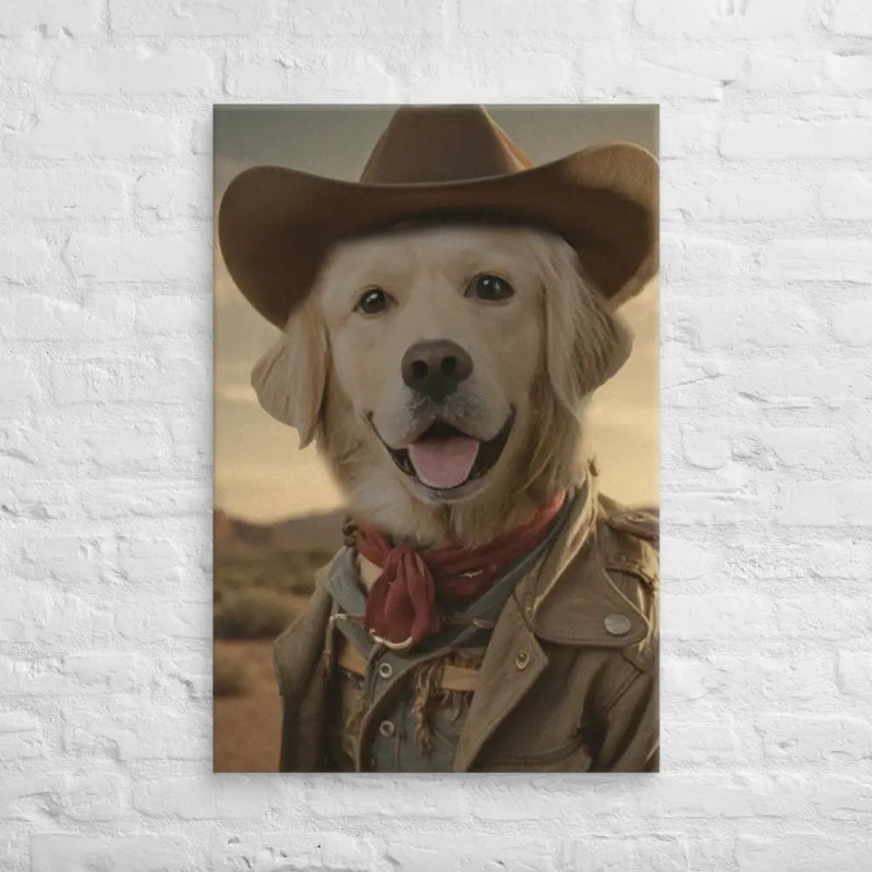 Custom Cowboy Pet Portrait - PET GALAXIES