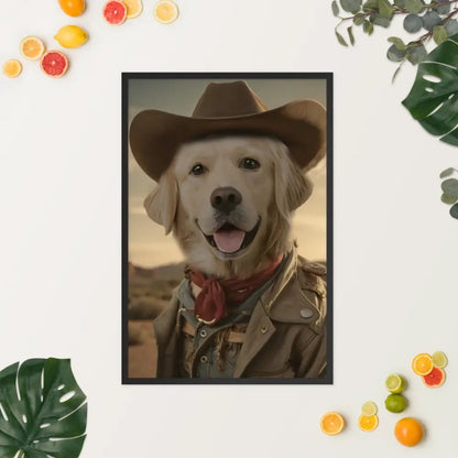 Custom Cowboy Pet Portrait - PET GALAXIES