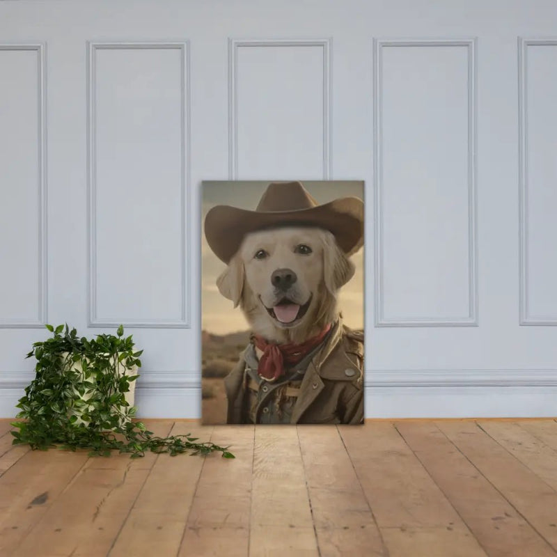 Custom Cowboy Pet Portrait - PET GALAXIES