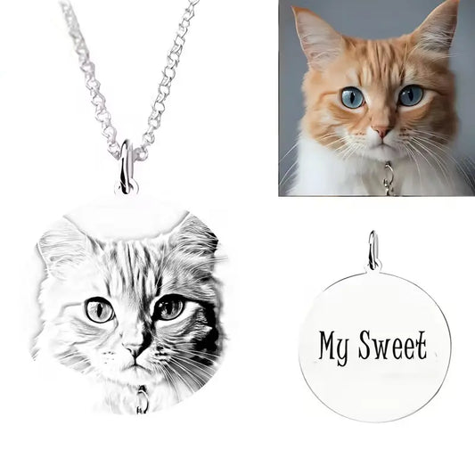 Custom Engraved Pet Memorial Necklace