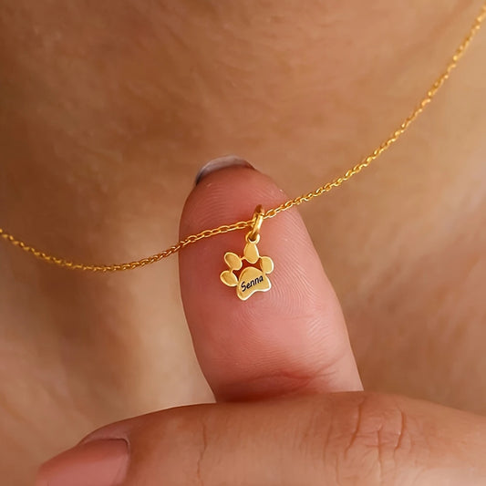 Custom Paw Charm Necklace