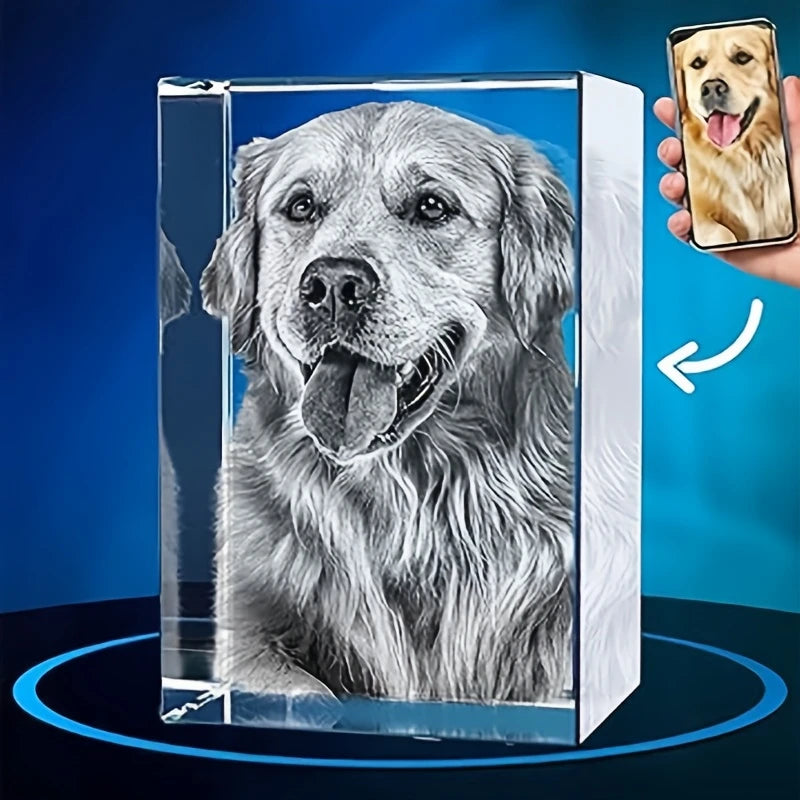 Custom Pet Crystal Cube
