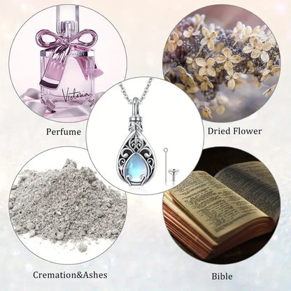 Moonstone Pet Urn Necklace