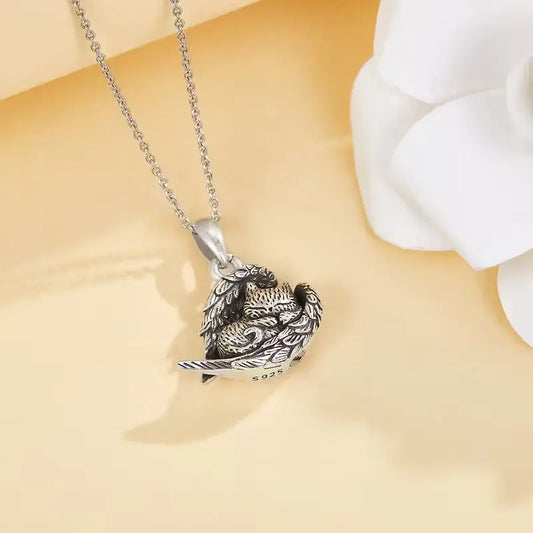 Sterling Silver Cat Necklace