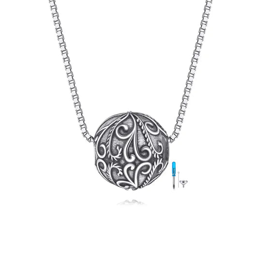 Sterling Silver Filigree Ball Pendant