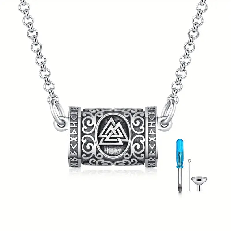 Viking Cremation Urn necklace